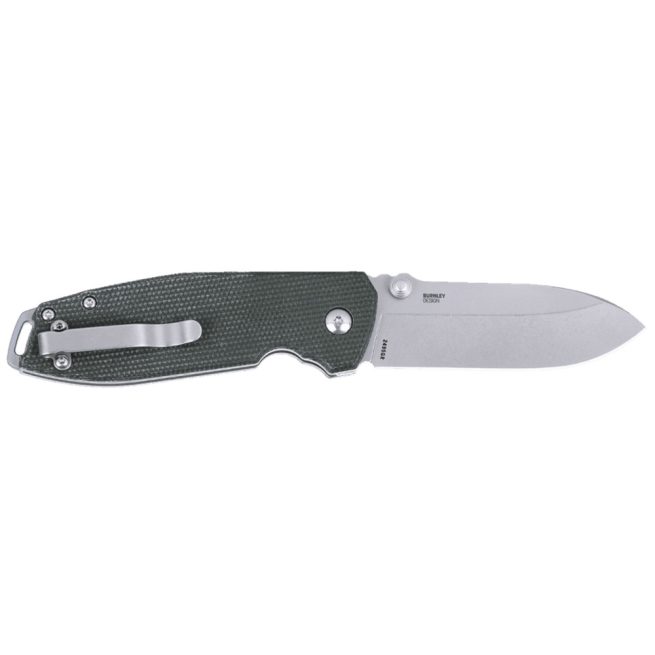 CRKT 2495GR Squid™ XM Button Lock - Green Micarta - Image 3