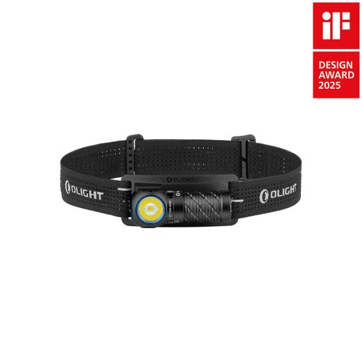 Olight Perun 3 MINI CW Rechargeable Red and White LED Headlamp, Black (1250 Lumens, 155 Metres)