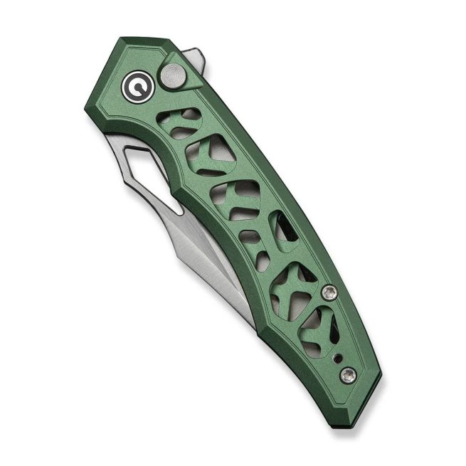 CIVIVI Anaaki C24039-3, 2.98" Nitro-V Blade, Green Aluminium Handle, Button Lock - Image 15