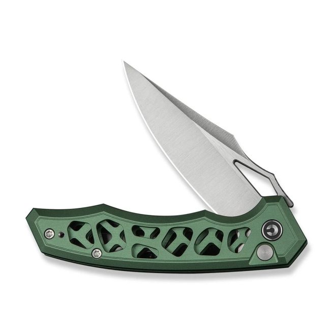 CIVIVI Anaaki C24039-3, 2.98" Nitro-V Blade, Green Aluminium Handle, Button Lock - Image 14