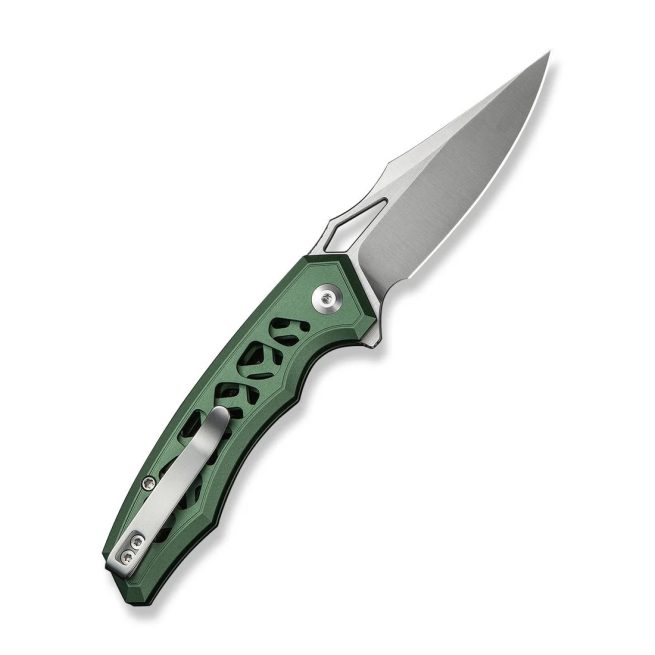 CIVIVI Anaaki C24039-3, 2.98" Nitro-V Blade, Green Aluminium Handle, Button Lock - Image 12