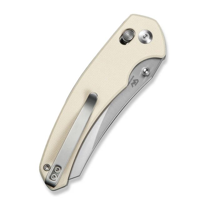 CIVIVI Sixgill C24050-2, 3.41" Nitro-V Blade, Ivory G10 Handle, Crossbar Lock - Image 12