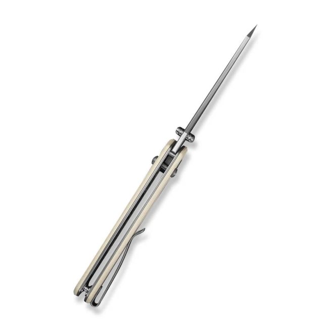 CIVIVI Sixgill C24050-2, 3.41" Nitro-V Blade, Ivory G10 Handle, Crossbar Lock - Image 9