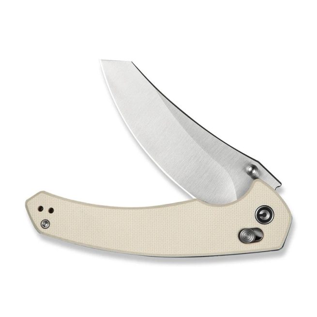 CIVIVI Sixgill C24050-2, 3.41" Nitro-V Blade, Ivory G10 Handle, Crossbar Lock - Image 8
