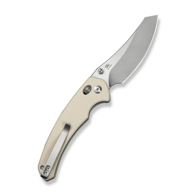 CIVIVI Sixgill C24050-2, 3.41" Nitro-V Blade, Ivory G10 Handle, Crossbar Lock - Image 11