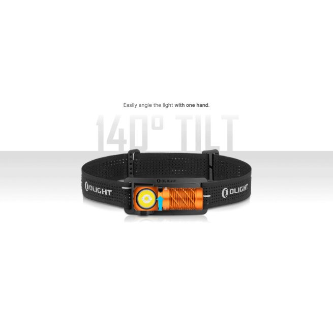 Olight Perun 3 MINI CW Rechargeable Red and White LED Headlamp, Black (1250 Lumens, 155 Metres) - Image 10
