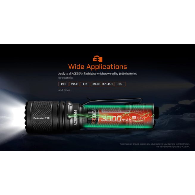 AceBeam High-Drain 18650 Battery for K75 2.0 - Image 7