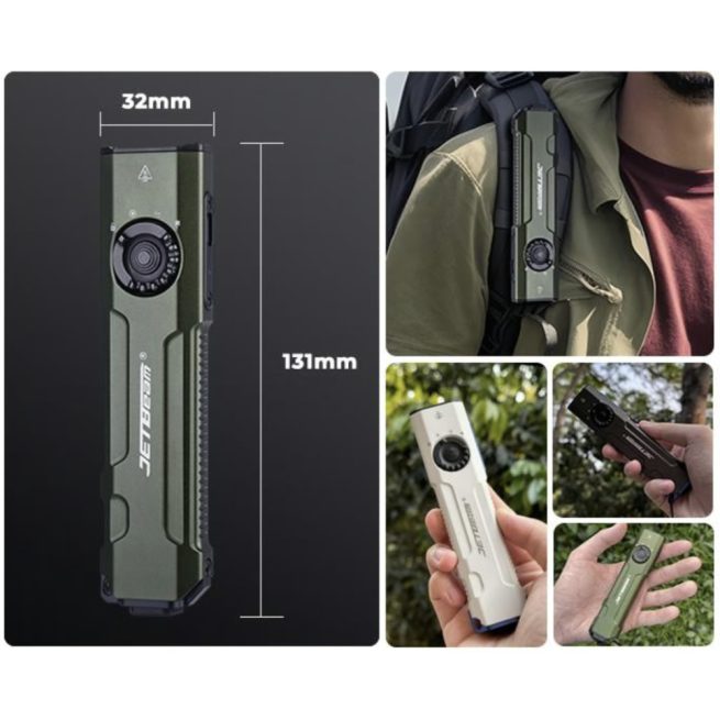 JETBeam E26-UV KUNAI Rechargeable Pocket Light with 365nm UV and 5mW Green Laser (2000 Lumens) - Image 25