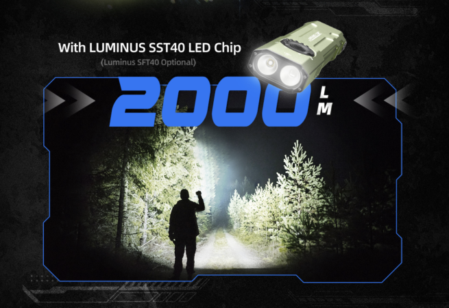 JETBeam E26-UV KUNAI Rechargeable Pocket Light with 365nm UV and 5mW Green Laser (2000 Lumens) - Image 3