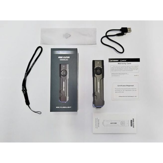 JETBeam E26-UV KUNAI Rechargeable Pocket Light with 365nm UV and 5mW Green Laser (2000 Lumens) - Image 30
