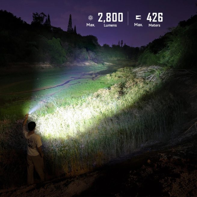 Imalent GR35 Rechargeable Flat Flashlight with Red Laser/ UV/Police Lights - 2800 Lumens, 426 Metres - Image 19