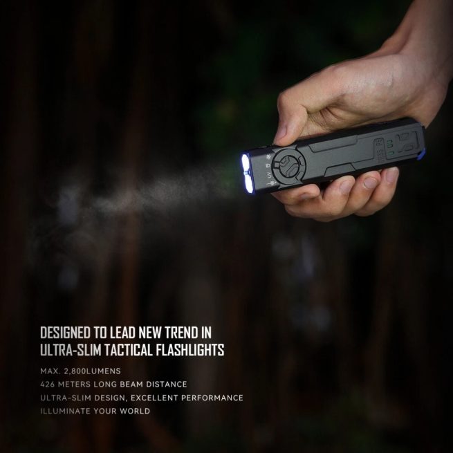 Imalent GR35 Rechargeable Flat Flashlight with Red Laser/ UV/Police Lights - 2800 Lumens, 426 Metres - Image 17