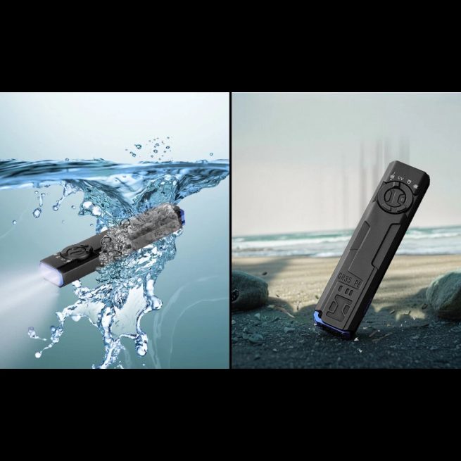 Imalent GR35 Rechargeable Flat Flashlight with Red Laser/ UV/Police Lights - 2800 Lumens, 426 Metres - Image 4