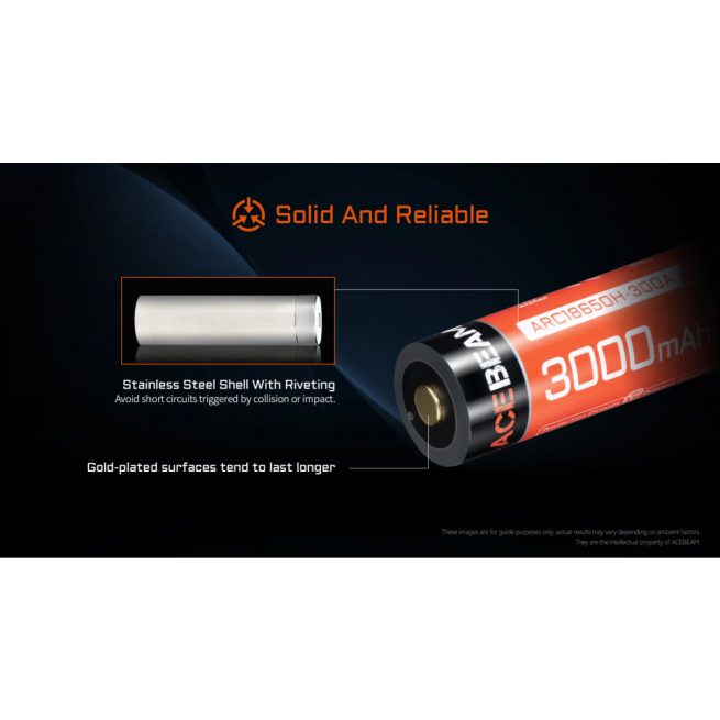AceBeam High-Drain 18650 Battery for K75 2.0 - Image 5