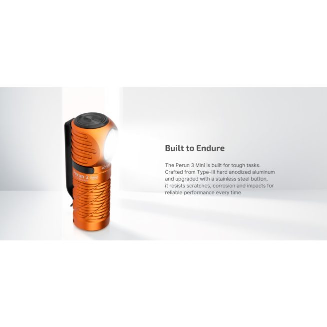 Olight Perun 3 MINI CW Rechargeable Red and White LED Headlamp, Black (1250 Lumens, 155 Metres) - Image 12
