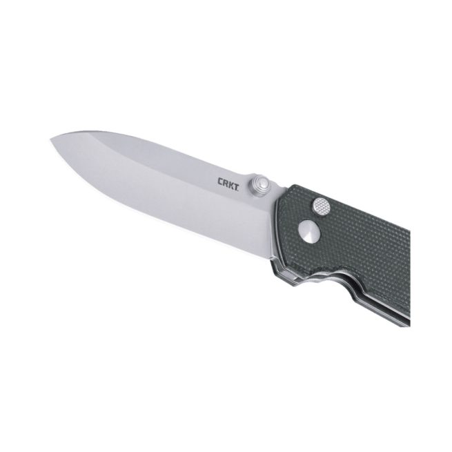CRKT 2495GR Squid™ XM Button Lock - Green Micarta - Image 4