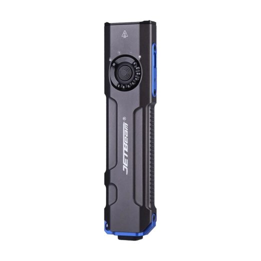 JETBeam E26-UV KUNAI Rechargeable Pocket Light with 365nm UV and 5mW Green Laser, 2000 Lumens - Carbon Black
