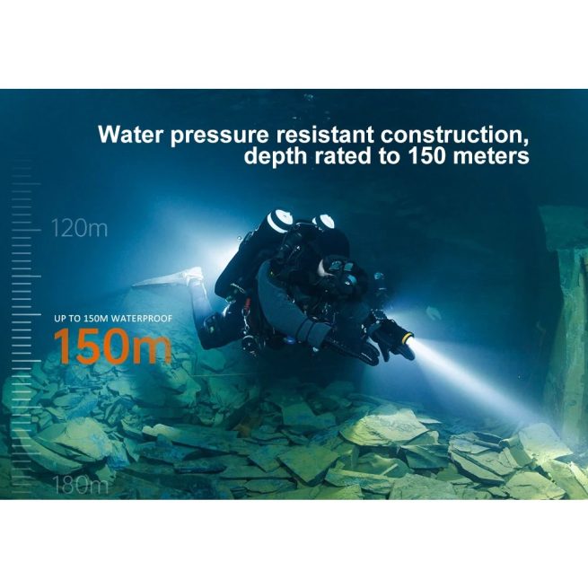 OrcaTorch D920 Cordless Primary Dive Light (5000 Lumens, 424 Metres) - Image 11