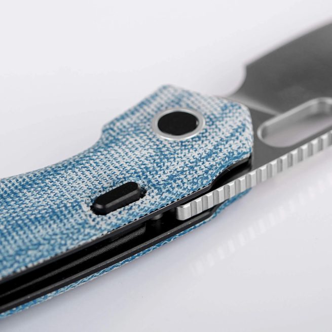 Vosteed Psyop - 3.32" Satin Elmax Blade, Norplex UltreX™ Micarta Handle, Top Liner Lock - A2214 - Image 6