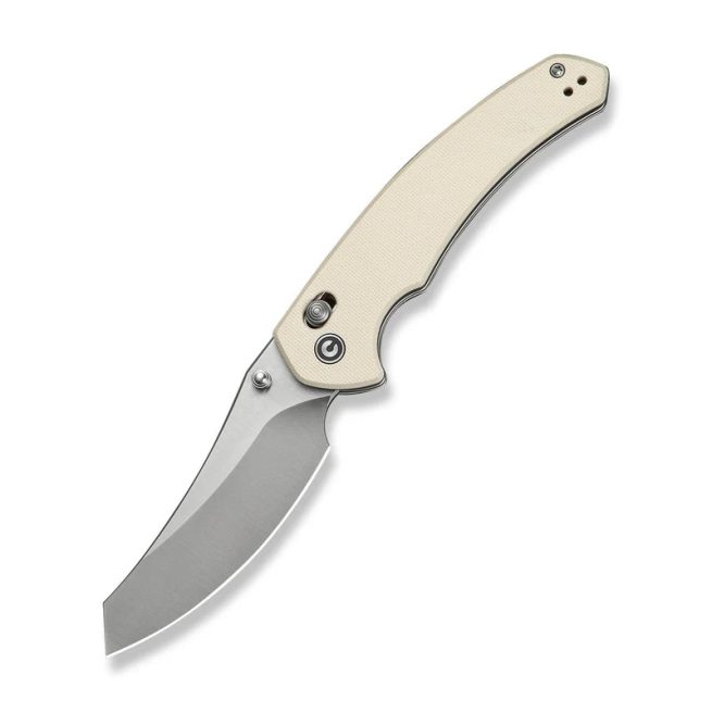 CIVIVI Sixgill C24050-2, 3.41" Nitro-V Blade, Ivory G10 Handle, Crossbar Lock