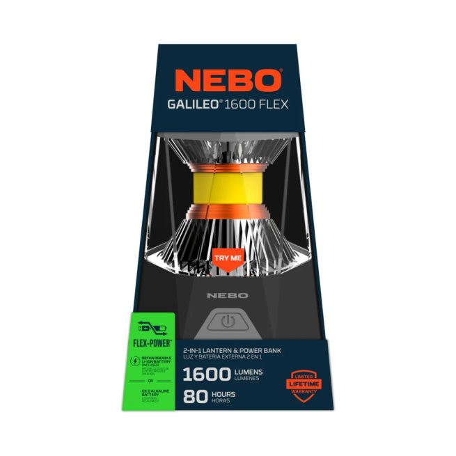 NEBO Galileo 1600 Rechargeable Lantern and Power Bank - Image 8