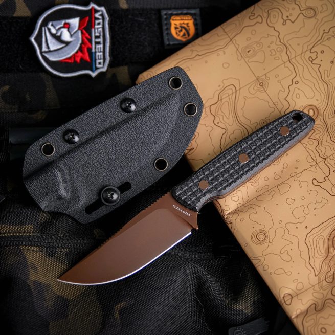 Vosteed Mink - Fixed Blade Knife (3.33" 14C28N Blade & Micarta Handle) - D0106 - Image 9