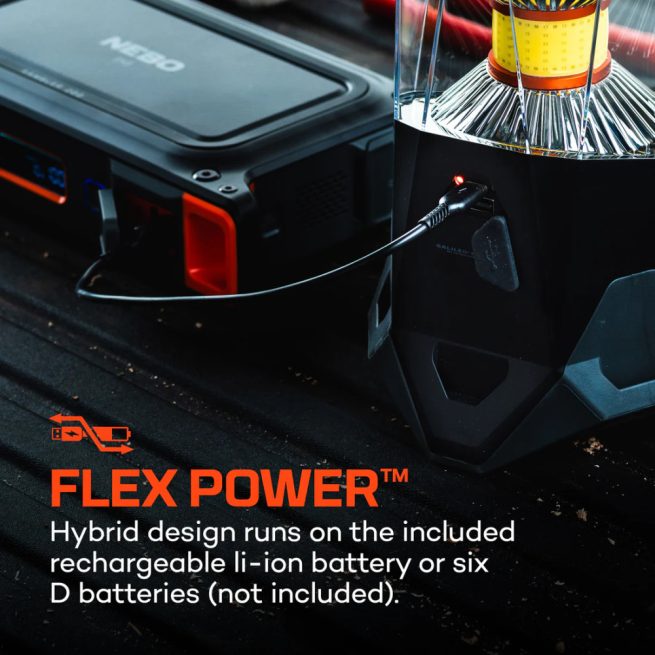 NEBO Galileo 1600 Rechargeable Lantern and Power Bank - Image 3