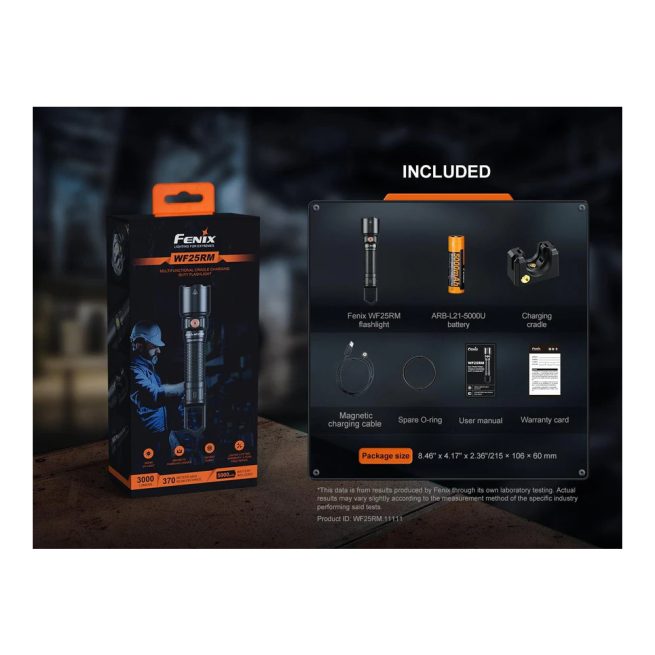 Fenix WF25RM Cradle Charging Multi-Functional Duty Flashlight - Image 8
