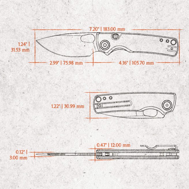 Vosteed Porcupine 2.99" 14C28N Blade & G10 Handle Top Liner Lock - A2606 - Image 15