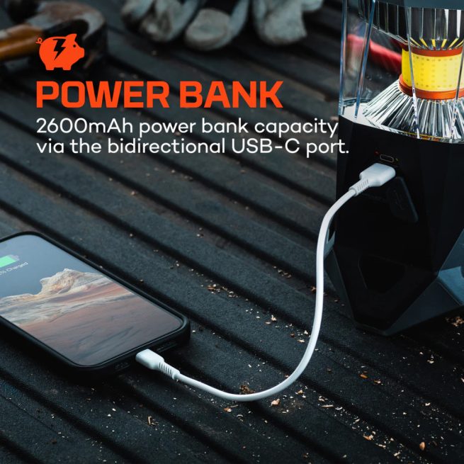 NEBO Galileo 1600 Rechargeable Lantern and Power Bank - Image 5