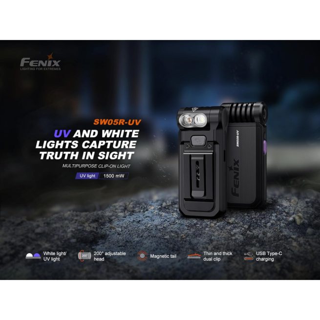 Fenix Multi-Purpose Clip-On Light SW05R-UV - Image 7