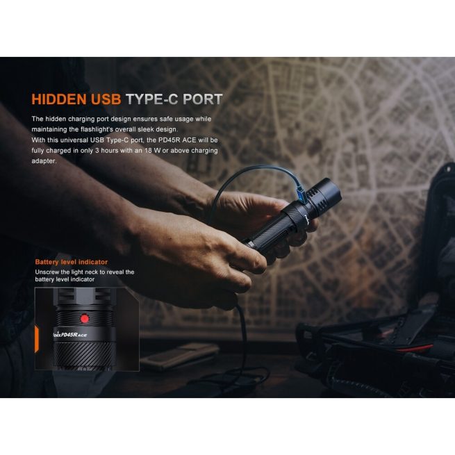 Fenix PD45R ACE Tactical Multi-Mode Flashlight - Image 5