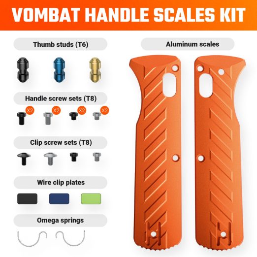 Vosteed Vombat Handle Scales Kit - X0137 (Orange)