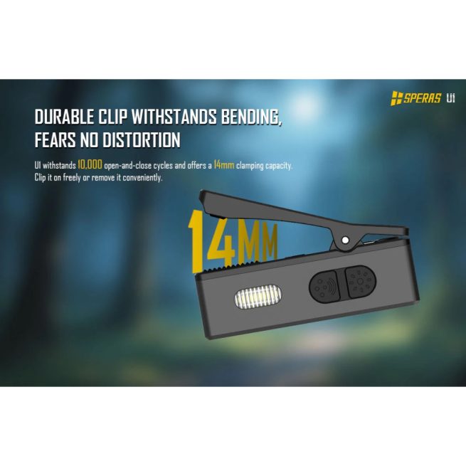 SPERAS U1 Multi-Function Clip Light - 500 Lumens, 75 Meters - Image 2