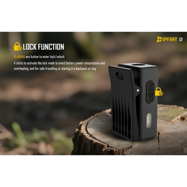 SPERAS U1 Multi-Function Clip Light - 500 Lumens, 75 Meters - Image 5