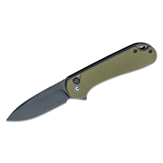 CIVIVI Button Lock Elementum II, OD Green G10, Black Stonewash Blade C18062P-3