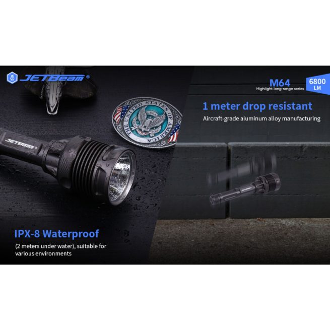 JETBeam M64 Search Light (6800 Lumens, 1200 Metres) - Image 8