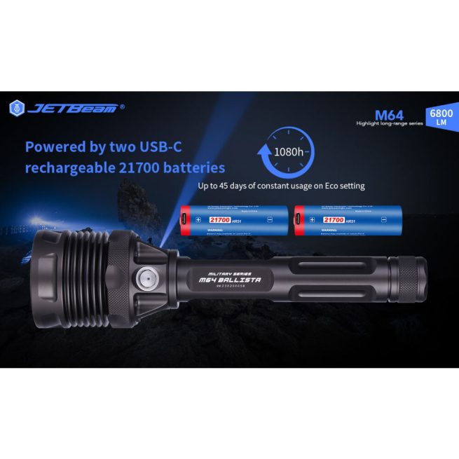 JETBeam M64 Search Light (6800 Lumens, 1200 Metres) - Image 14