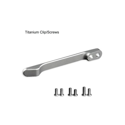 CIVIVI T001C Grey Titanium Pocket Clip for WE Knife Co. and CIVIVI Knife Models
