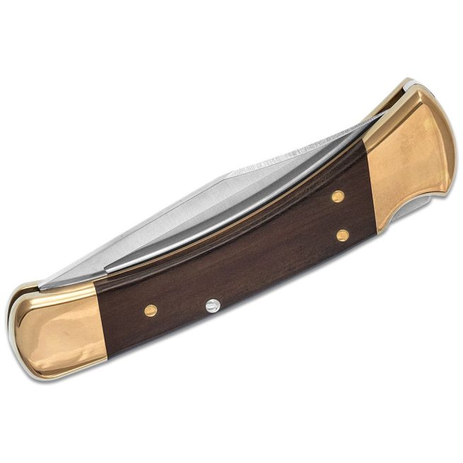 Buck Folding Hunter with Leather Pouch 110BRS - Image 6