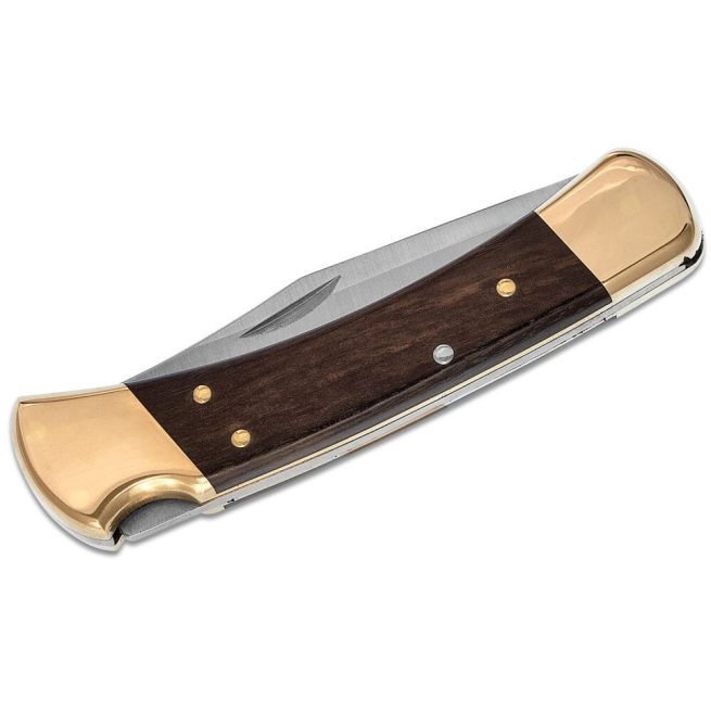 Buck Folding Hunter with Leather Pouch 110BRS - Image 7