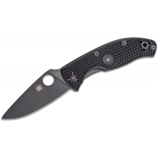 Spyderco Tenacious Lightweight - Black FRN with Black 8Cr13MoV Blade - C122PBBK