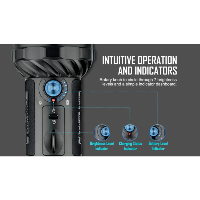 Olight Marauder 2 Rechargeable Searchlight (14000 Lumens, 800 Metres) - Image 4