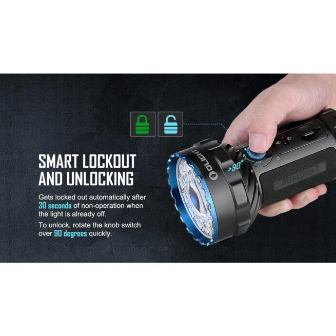 Olight Marauder 2 Rechargeable Searchlight (14000 Lumens, 800 Metres) - Image 5