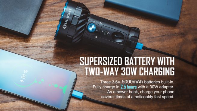 Olight Marauder 2 Rechargeable Searchlight (14000 Lumens, 800 Metres) - Image 8