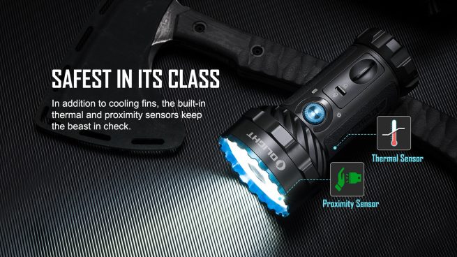 Olight Marauder 2 Rechargeable Searchlight (14000 Lumens, 800 Metres) - Image 9