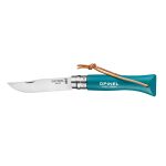 Opinel Colorama Trekking #06 Folding Knife, Stainless Steel - Turquoise