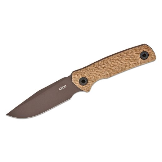 Zero Tolerance 0004 - Fixed Blade 4.2" Dark Bronze CPM-CruWear, Canvas Micarta