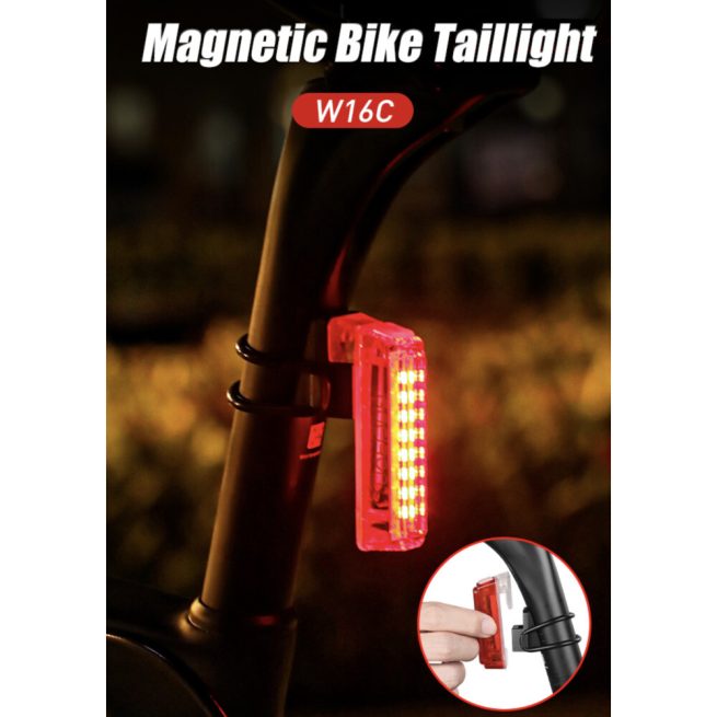 Gaciron W16C Rechargeable Magnetic Bicycle Tail Light - Image 2