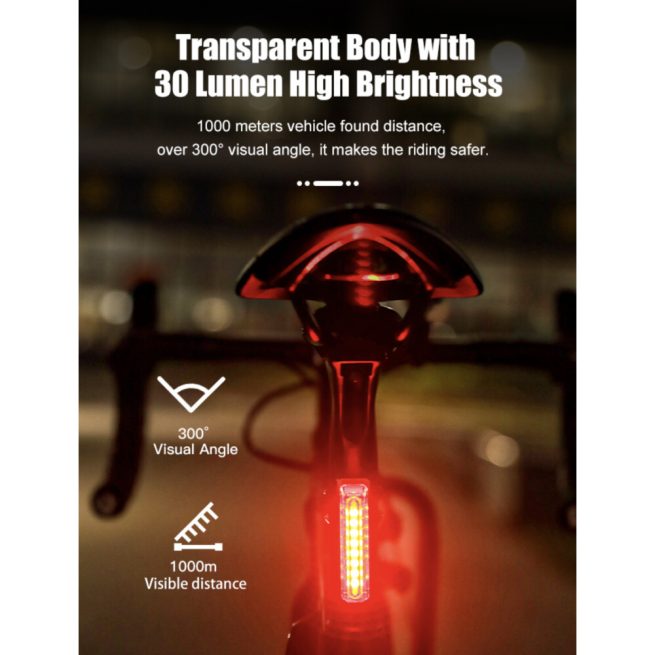 Gaciron W16C Rechargeable Magnetic Bicycle Tail Light - Image 3